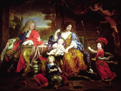 De Grote Dauphin met zijn Vrouw en Kinderen, 1687 door Pierre Mignard